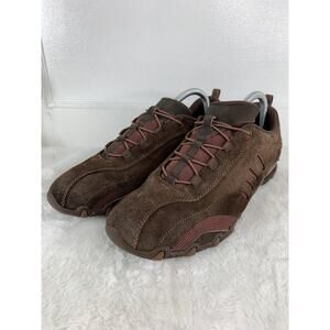 Skechers Women’s Chocolate Brown Suede Slip-On Sneakers Size 10